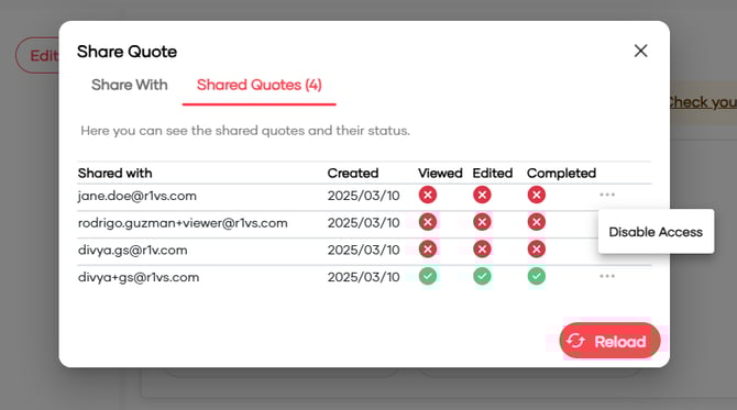 Creating Quote Request22