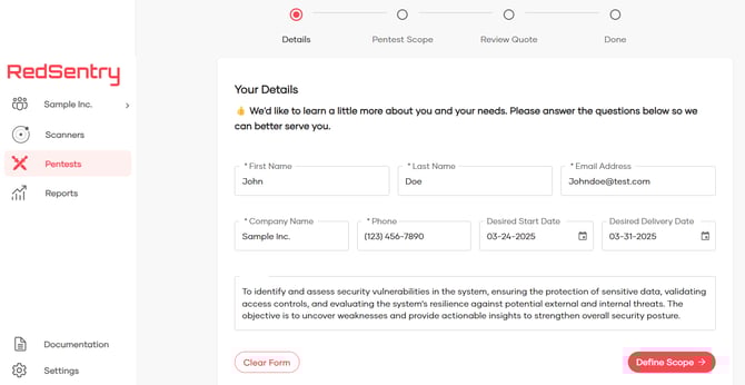 Creating Quote Request9