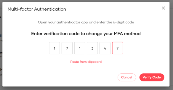 How to change MFA method10