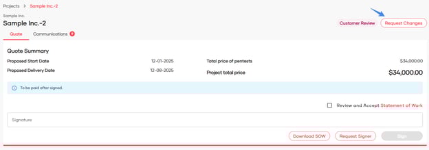 Quote Review and Sign-Off10