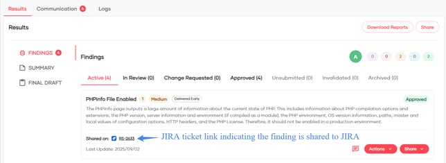 Red Sentry - JIRA Integration11