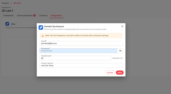 Red Sentry - JIRA Integration2