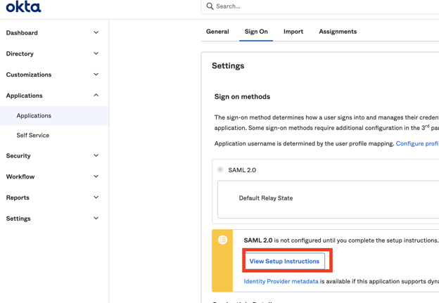 Single Sign On (SSO) - SAML Setup19